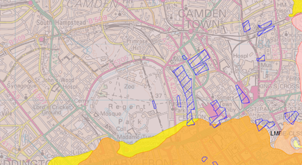 BGS 1:50,000 mapping for Business Professionals from the Joanna James Map Portal