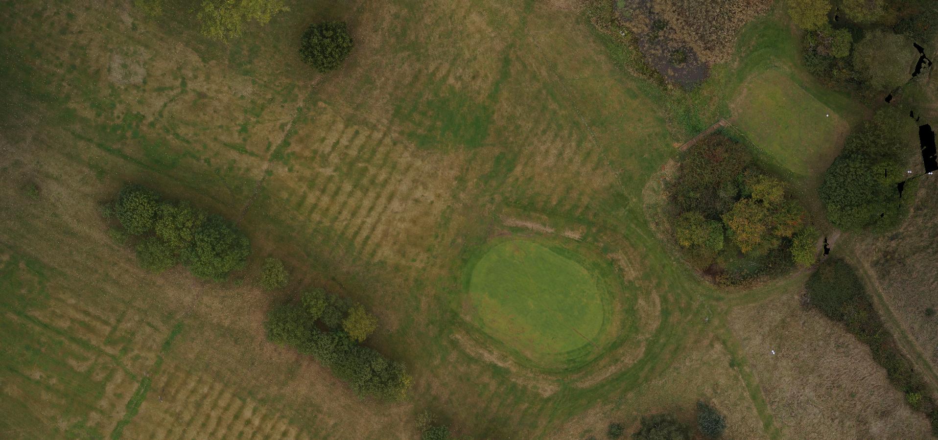 Golf course UAV Drone Aerial Image