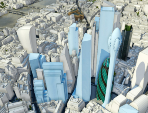 The Tulip added to 3d London future skyline layer