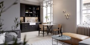 Interior CGI visualisation for property marketing
